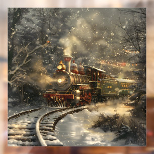 Christmas Train Window Cling