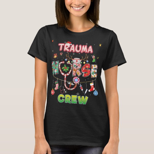 Christmas Trauma Nurse Crew Xmas Ornament Sweater  (Front)