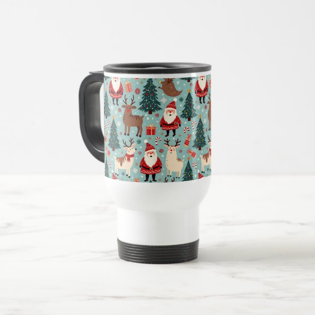 Christmas Travel Mug (Front Left)