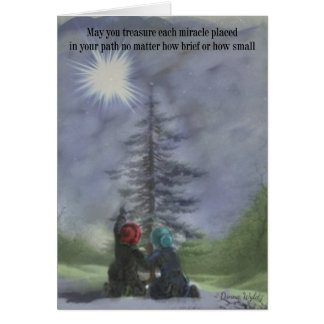 Christmas - Treasure each miracle Christmas card