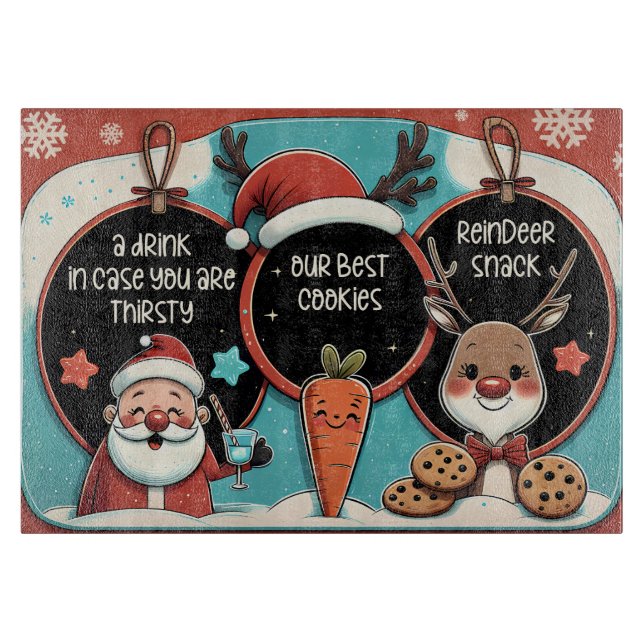 Christmas Treat Board for Santa | Milk and Cookies (Front)