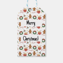 Christmas treat gift tag
