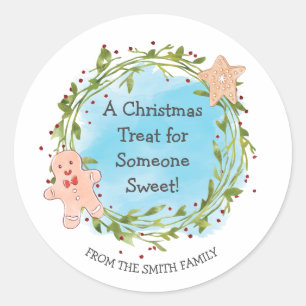Christmas Treat Someone Sweet Classic Round Sticker
