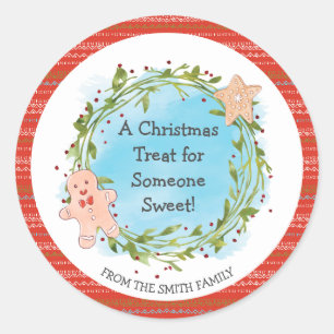 Christmas Treat Someone Sweet Classic Round Sticker