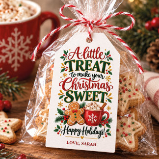 Christmas Treats for Coworkers Custom Name Gift Tags
