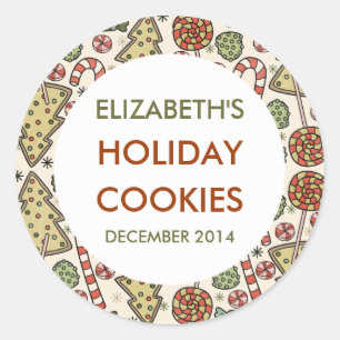 Christmas Treats Holiday Baking Labels