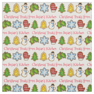 Christmas Treats Homemade Sugar Cookies Baked By Fabric