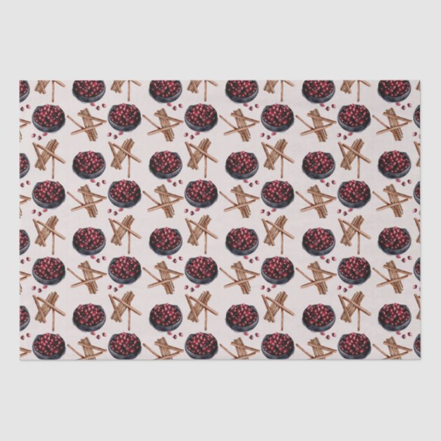 Christmas Treats  Pattern Tissue Paper (Front)