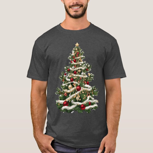 Christmas tree3 retro T-Shirt (Front)