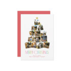 Christmas Tree 13 Photo Collage Christmas Card