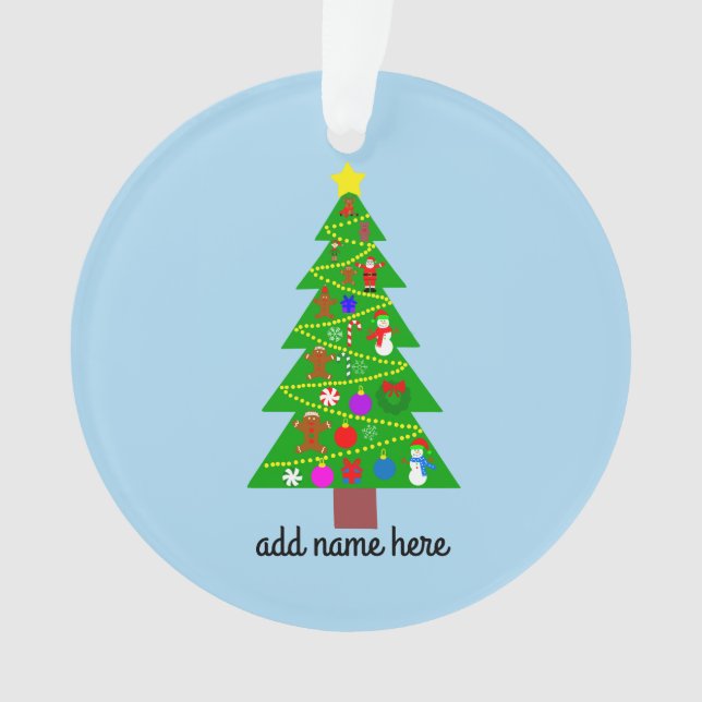 Christmas Tree #1 Ornament  (Front)