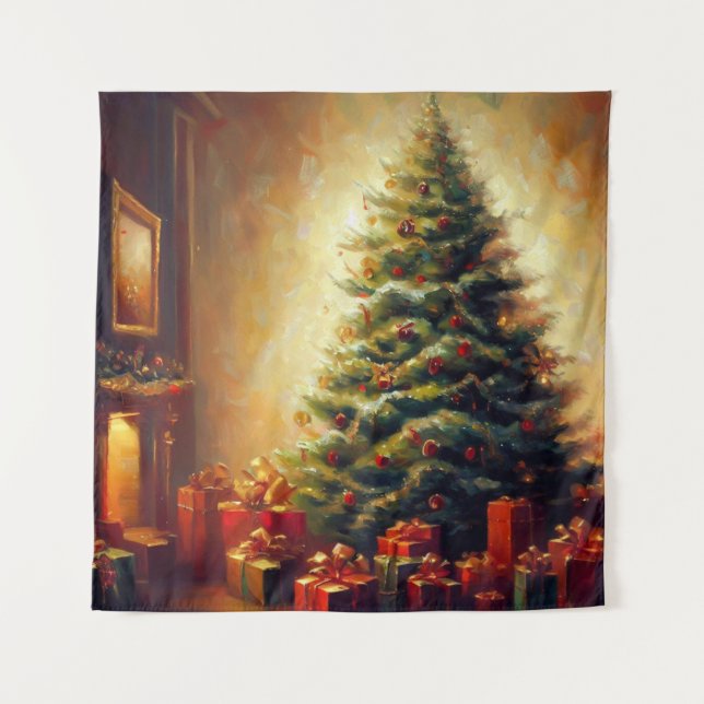 Christmas Tree 1 Tapestry (Front)