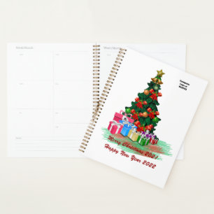 Christmas Tree 2021 White Planner