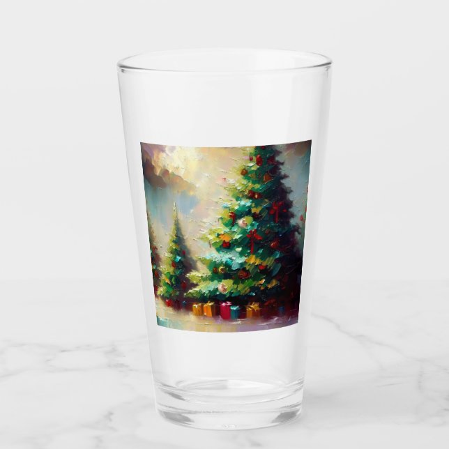 Christmas Tree 2 Glass (Front)