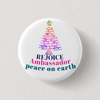 Christmas Tree 3 Cm Round Badge