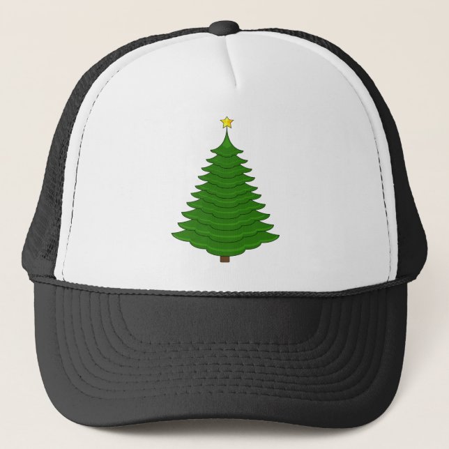 Christmas tree 40 trucker hat (Front)