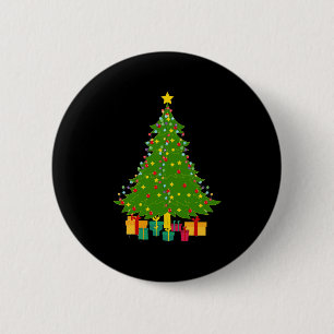Christmas Tree 6 Cm Round Badge