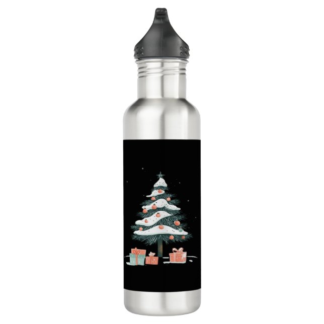 Christmas tree  710 ml water bottle (Right)