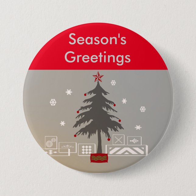 Christmas Tree 7.5 Cm Round Badge (Front)