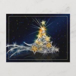 Christmas Tree Abstract  Postcard
