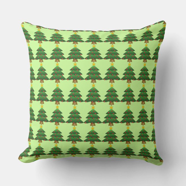 Christmas Tree Accent Pillow (Front)