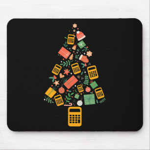 Christmas Tree Accountant Calculator Finance Chris Mouse Mat
