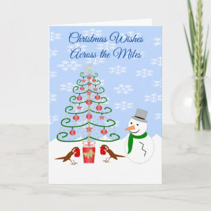 Christmas Tree Across The Miles Christmas Holiday Card