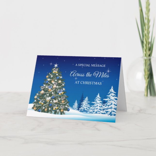 Christmas Tree Across the Miles Holiday Card (Front)