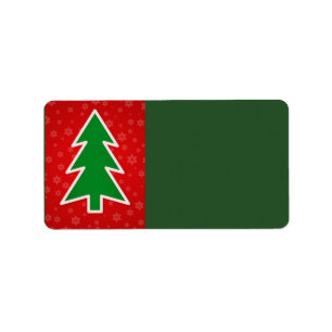 Christmas Tree Address Label