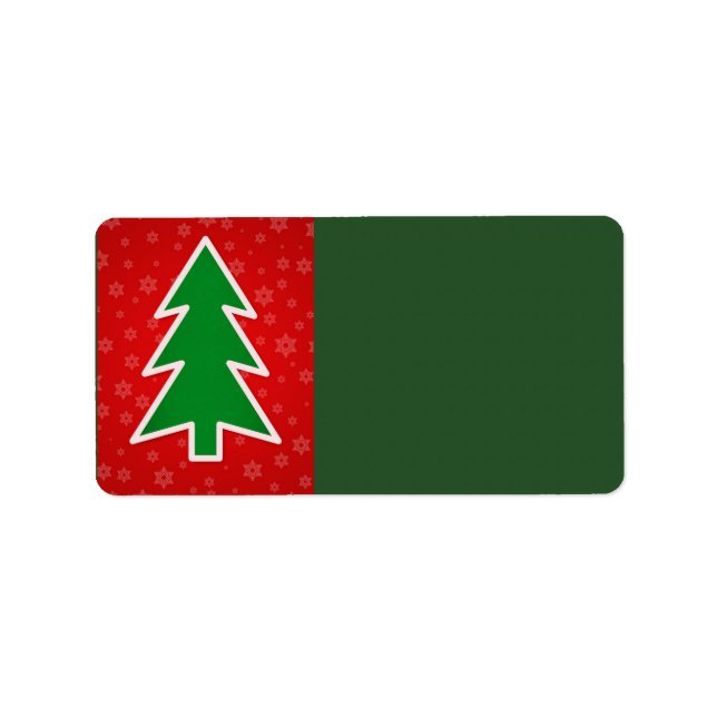 Christmas Tree Address Label (Front)