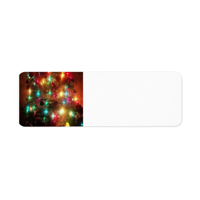 Christmas Tree Address Label (Front)