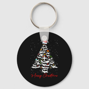 Christmas Tree Airplanes Lots Merry Christmas Men Key Ring