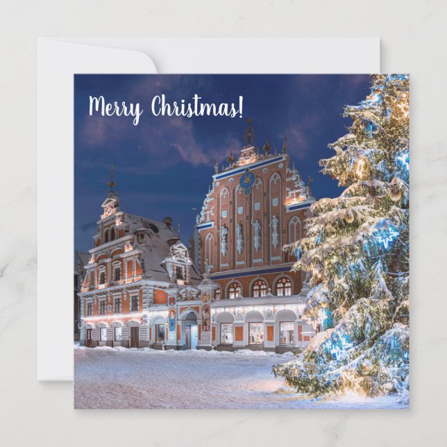 Christmas tree and Blackheads house in Riga (Front)