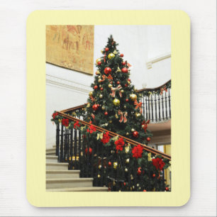 Christmas tree and decorations mouse mat