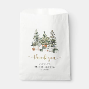 Christmas Tree And Gifts Bridal Shower Favour Bags