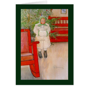 Christmas Tree and Little Snowsuit Girl