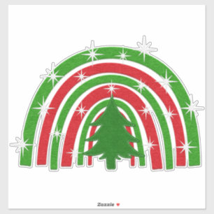 Christmas Tree and Rainbow   Faux Felt