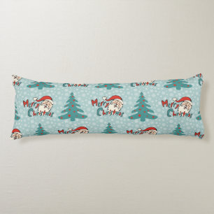 Christmas tree and santa claus body cushion