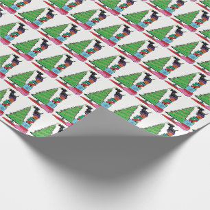 Christmas Tree and Scottish Terrier Wrapping Paper