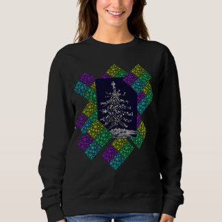 Christmas Tree and Snowflakes Sweatshirt