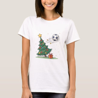 Christmas tree and soccer T-Shirt