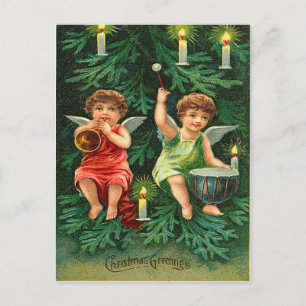 Christmas Tree Angels Postcards