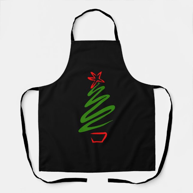 Christmas tree     apron (Front)
