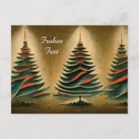 Christmas tree. Art Deco Style