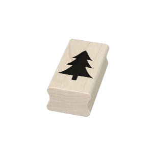 christmas tree art stamp