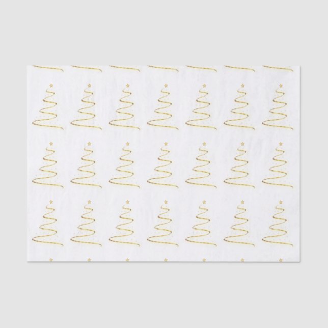 Christmas Tree Art Tissue Paper (Front)