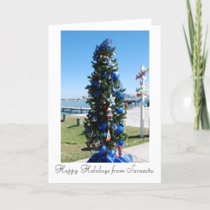 Christmas Tree at the Dock Holiday Card