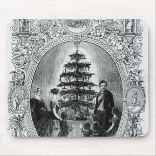 Christmas Tree at Windsor Castle, 1848 Mouse Mat