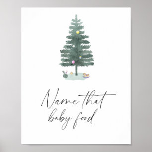 Christmas tree - Baby name that food Poster
