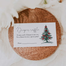 Christmas Tree Baby Shower Diaper Raffle